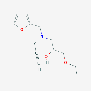 molecular formula C13H19NO3 B2661395 (3-Ethoxy-2-hydroxypropyl)[(furan-2-yl)methyl](prop-2-yn-1-yl)amine CAS No. 1355699-56-7