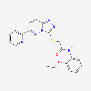 molecular formula C20H18N6O2S B2661408 N-(2-ethoxyphenyl)-2-[(6-pyridin-2-yl-[1,2,4]triazolo[4,3-b]pyridazin-3-yl)sulfanyl]acetamide CAS No. 894054-15-0