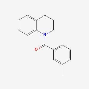 molecular formula C17H17NO B2661410 1-(3-Methylbenzoyl)-1,2,3,4-tetrahydroquinoline CAS No. 343373-41-1