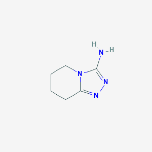 molecular formula C6H10N4 B2661414 5H,6H,7H,8H-[1,2,4]triazolo[4,3-a]pyridin-3-amine CAS No. 1443979-45-0