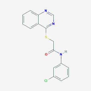 N-(3-chlorophenyl)-2-(quinazolin-4-ylthio)acetamide
