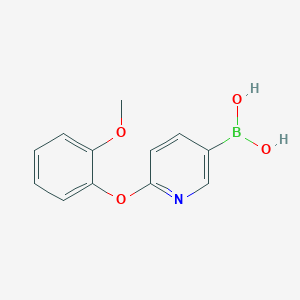 molecular formula C12H12BNO4 B2661416 6-(2-Methoxyphenoxy)pyridine-3-boronic acid CAS No. 2377605-80-4
