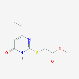 Methyl 2-((4-ethyl-6-oxo-1,6-dihydropyrimidin-2-yl)thio)acetate