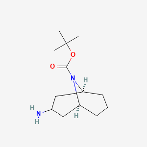 molecular formula C13H24N2O2 B2661439 Endo-3-amino-9-boc-9-azabicyclo[3.3.1]nonane CAS No. 1363380-67-9; 1887167-87-4
