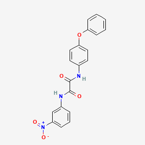 molecular formula C20H15N3O5 B2661443 N1-(3-nitrophenyl)-N2-(4-phenoxyphenyl)oxalamide CAS No. 941999-68-4