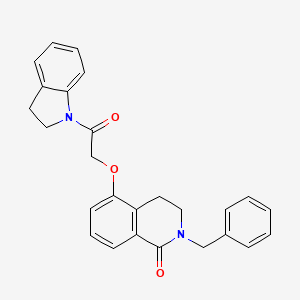 2-benzyl-5-(2-(indolin-1-yl)-2-oxoethoxy)-3,4-dihydroisoquinolin-1(2H)-one
