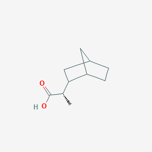 molecular formula C10H16O2 B2661463 (2S)-2-(2-Bicyclo[2.2.1]heptanyl)propanoic acid CAS No. 2248215-27-0