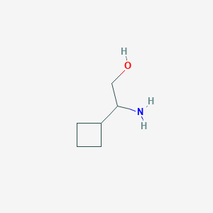 molecular formula C6H13NO B2661514 2-Amino-2-cyclobutylethanol CAS No. 1270372-26-3