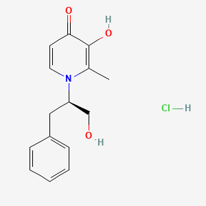 molecular formula C15H18ClNO3 B2661524 CN128 hydrochloride CAS No. 1335282-05-7