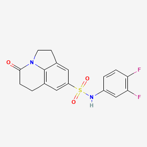 N-(3,4-difluorophenyl)-4-oxo-2,4,5,6-tetrahydro-1H-pyrrolo[3,2,1-ij]quinoline-8-sulfonamide