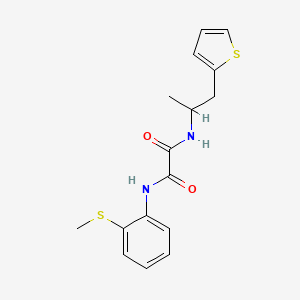 N1-(2-(methylthio)phenyl)-N2-(1-(thiophen-2-yl)propan-2-yl)oxalamide