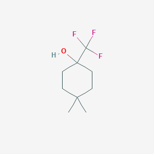 molecular formula C9H15F3O B2661533 4,4-Dimethyl-1-(trifluoromethyl)cyclohexan-1-ol CAS No. 1340556-25-3