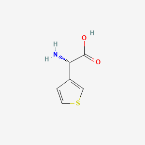 molecular formula C6H7NO2S B2661540 (S)-2-Amino-2-(thiophen-3-yl)acetic acid CAS No. 1194-87-2; 38150-49-1