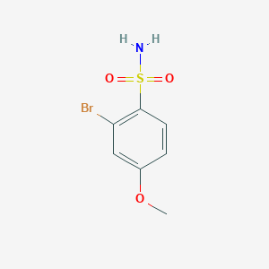 molecular formula C7H8BrNO3S B2661555 2-溴-4-甲氧基苯磺酰胺 CAS No. 1208076-86-1