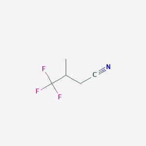 molecular formula C5H6F3N B2661559 4,4,4-三氟-3-甲基丁腈 CAS No. 2214-79-1
