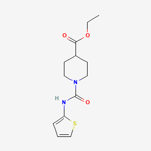 molecular formula C13H18N2O3S B2661579 Ethyl 1-(thiophen-2-ylcarbamoyl)piperidine-4-carboxylate CAS No. 1286704-11-7