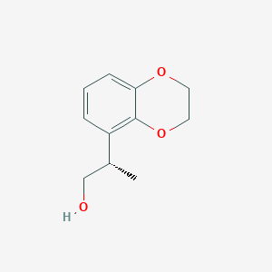 molecular formula C11H14O3 B2661591 (2S)-2-(2,3-Dihydro-1,4-benzodioxin-5-yl)propan-1-ol CAS No. 2248200-16-8