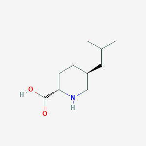 molecular formula C10H19NO2 B2661594 (2S,5S)-5-(2-甲基丙基)哌啶-2-羧酸 CAS No. 2378490-70-9