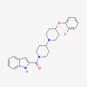 (4-(2-fluorophenoxy)-[1,4'-bipiperidin]-1'-yl)(1H-indol-2-yl)methanone