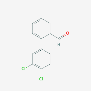 molecular formula C13H8Cl2O B2661635 3',4'-Dichloro[1,1'-biphenyl]-2-carbaldehyde CAS No. 924868-83-7