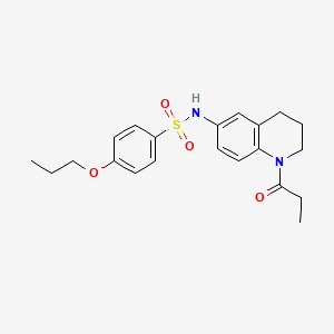 N-(1-propionyl-1,2,3,4-tetrahydroquinolin-6-yl)-4-propoxybenzenesulfonamide