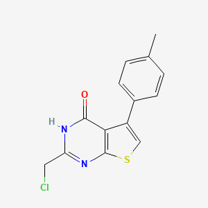 2-(chloromethyl)-5-(4-methylphenyl)-3H,4H-thieno[2,3-d]pyrimidin-4-one