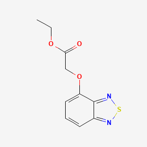 molecular formula C10H10N2O3S B2661644 乙酸乙酯(2,1,3-苯并噻二唑-4-氧基)醋酸酯 CAS No. 29122-97-2