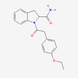 1-(2-(4-Ethoxyphenyl)acetyl)indoline-2-carboxamide