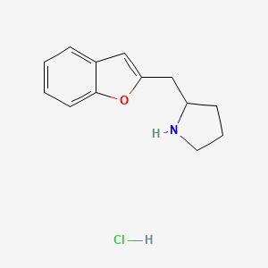 2-(1-Benzofuran-2-ylmethyl)pyrrolidine;hydrochloride