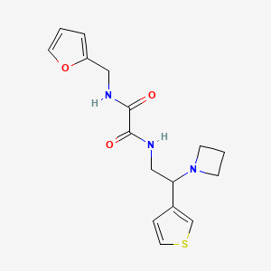 N1-(2-(azetidin-1-yl)-2-(thiophen-3-yl)ethyl)-N2-(furan-2-ylmethyl)oxalamide