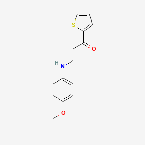 molecular formula C15H17NO2S B2661669 3-(4-乙氧基苯胺基)-1-(2-噻吩基)-1-丙酮 CAS No. 93523-19-4