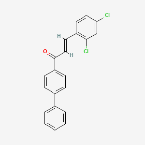 (2E)-3-(2,4-dichlorophenyl)-1-(4-phenylphenyl)prop-2-en-1-one