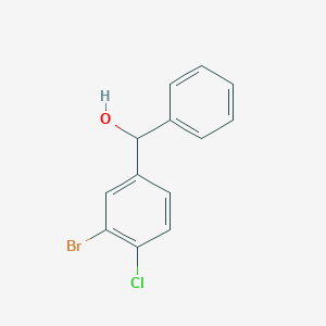 molecular formula C13H10BrClO B2661681 (3-Bromo-4-chlorophenyl)(phenyl)methanol CAS No. 1546958-77-3