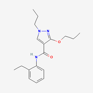 molecular formula C18H25N3O2 B2661684 N-(2-ethylphenyl)-3-propoxy-1-propyl-1H-pyrazole-4-carboxamide CAS No. 1013765-45-1
