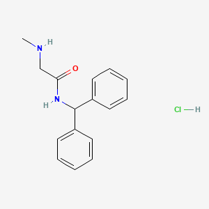 N-(diphenylmethyl)-2-(methylamino)acetamide hydrochloride