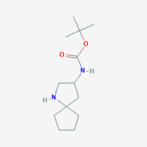 molecular formula C13H24N2O2 B2661735 tert-Butyl (1-azaspiro[4.4]nonan-3-yl)carbamate CAS No. 2241130-33-4