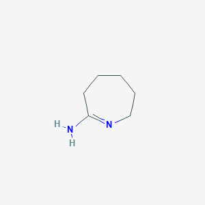 molecular formula C6H12N2 B2661742 3,4,5,6-tetrahydro-2H-azepin-7-amine CAS No. 2214-67-7