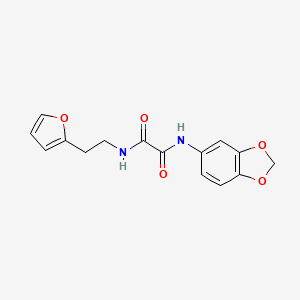 N'-(1,3-benzodioxol-5-yl)-N-[2-(furan-2-yl)ethyl]oxamide