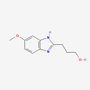 molecular formula C11H14N2O2 B2661759 3-(6-methoxy-1H-benzimidazol-2-yl)propan-1-ol CAS No. 519042-57-0