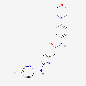 2-(2-((5-chloropyridin-2-yl)amino)thiazol-4-yl)-N-(4-morpholinophenyl)acetamide