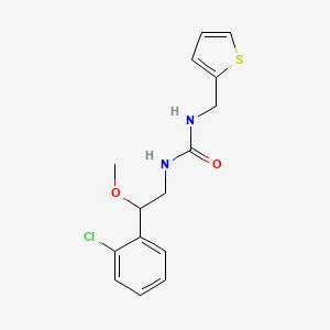 molecular formula C15H17ClN2O2S B2661788 1-(2-(2-氯苯基)-2-甲氧基乙基)-3-(噻吩-2-基甲基)脲 CAS No. 1798463-48-5