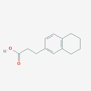 molecular formula C13H16O2 B2661800 3-(5,6,7,8-Tetrahydronaphthalen-2-yl)propanoic acid CAS No. 13019-12-0