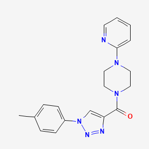 molecular formula C19H20N6O B2661805 [1-(4-methylphenyl)-1H-1,2,3-triazol-4-yl][4-(pyridin-2-yl)piperazin-1-yl]methanone CAS No. 1326907-89-4