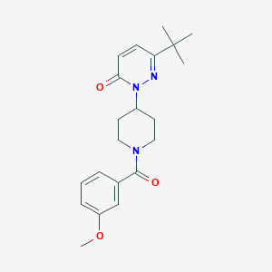 6-Tert-butyl-2-[1-(3-methoxybenzoyl)piperidin-4-yl]pyridazin-3-one