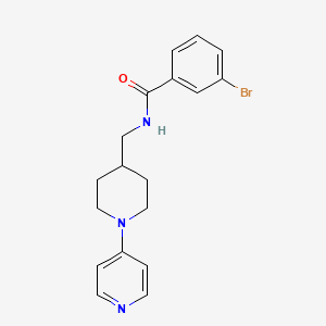3-bromo-N-((1-(pyridin-4-yl)piperidin-4-yl)methyl)benzamide