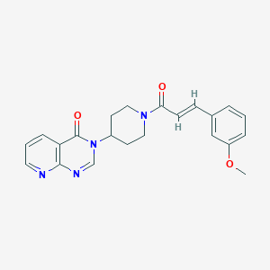(E)-3-(1-(3-(3-methoxyphenyl)acryloyl)piperidin-4-yl)pyrido[2,3-d]pyrimidin-4(3H)-one