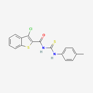 3-chloro-N-[(4-methylphenyl)carbamothioyl]-1-benzothiophene-2-carboxamide
