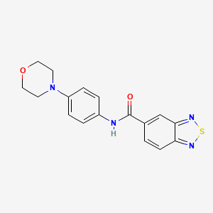 molecular formula C17H16N4O2S B2661840 N-(4-morpholinophenyl)benzo[c][1,2,5]thiadiazole-5-carboxamide CAS No. 933238-32-5