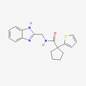 N-((1H-benzo[d]imidazol-2-yl)methyl)-1-(thiophen-2-yl)cyclopentanecarboxamide