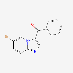 molecular formula C14H9BrN2O B2661852 (6-溴咪唑并[1,2-a]吡啶-3-基)(苯基)甲酮 CAS No. 1284293-40-8